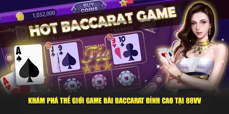 Khám phá thế giới game bài baccarat đỉnh cao tại 88vv
